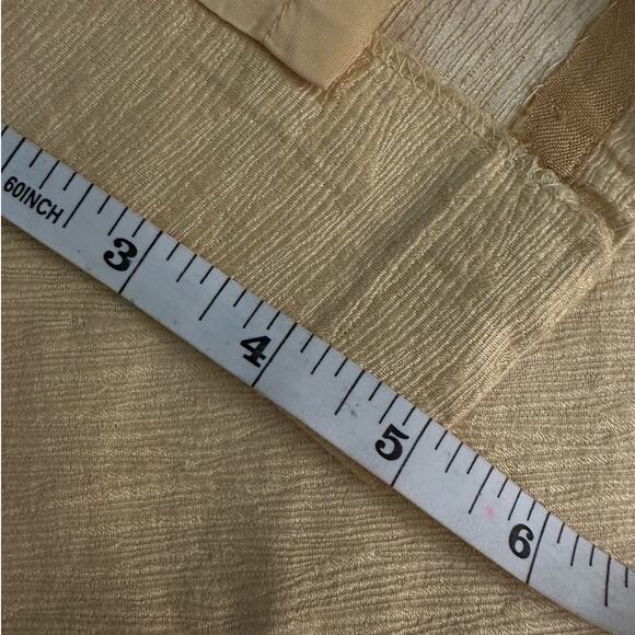 Vintage Albert Nipon Pencil Skirt 26" Waist Yellow Gold Textured Career Work - Picture 9 of 9